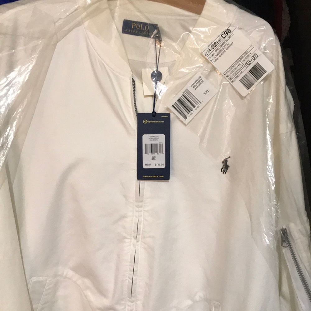 White Ralph Lauren Polo light weight jacket